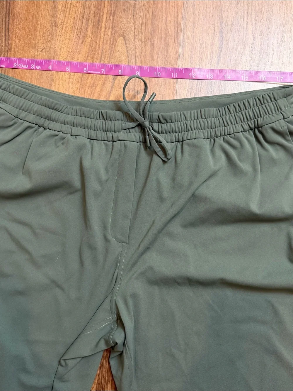 Lululemon Tapered-Leg Mid-Rise 7/8 Pant *Luxtreme Green Sz XL